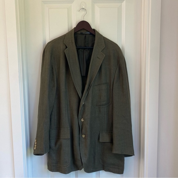 Polo Ralph Lauren Other - Polo Ralph Lauren blue label made in Italy linen sport coat long sleeve.